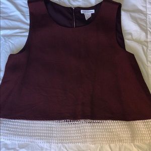 Small Club Monaco top with cotton “netting”